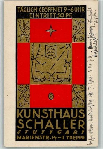Stuttgart 1918 Kunsthaus Schaller