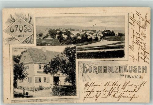 Dornholzhausen 1904 Gasthaus Mai