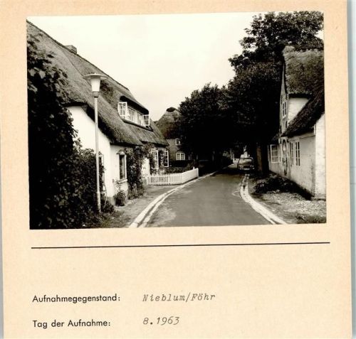 Nieblum Foto montiert auf Karton