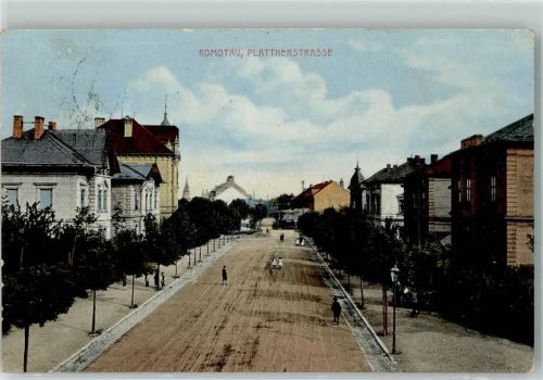 Chomutov Komotau 1915 - Plattnerstraße
