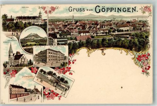 Göppingen Schloss Heilanstalt Latein- u. Realschule Sauerbrunnen