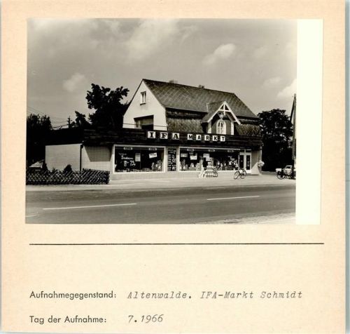 Altenwalde Foto montiert auf Karton IFA-Markt Schmidt