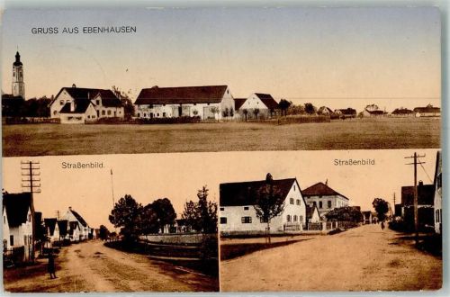 Ebenhausen 1917 Dorfstraßenansichten Feldpost
