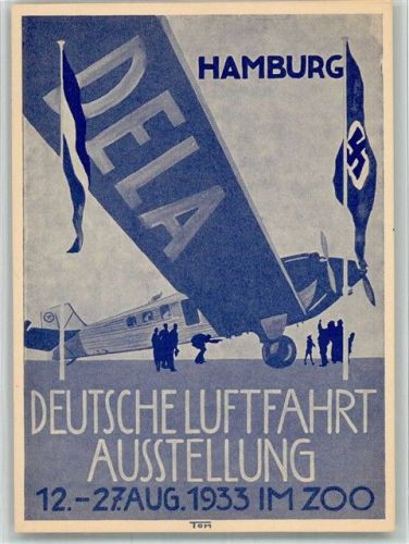 Hamburg Luftfahrt Ausstellung 1933 DELA