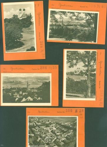 Pfarrkirchen Lot mit 5 AK Musterkarten Original aus Metzarchiv Bestellvorgänge und Auflagenzahlen