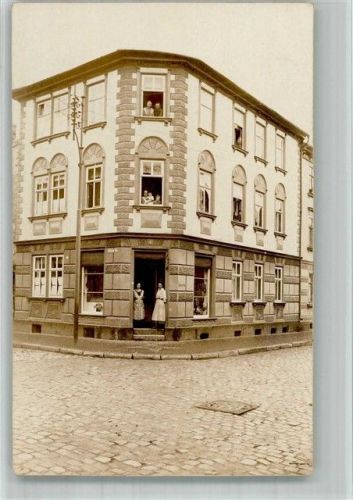 Mühlhausen Wohnhaus und Ladengeschäft Privatfoto AK Ort handschriftlich