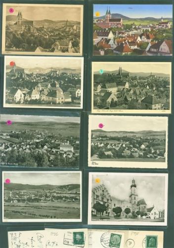 93413 W8490 Cham , Oberpf Lot mit 22 AK Punkte auf den Plastikhüllen