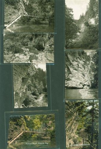 79848 W7823 Boll im Schwarzwald Lot mit 16 AK und 7 Fotos Wutachschlucht Originale aus dem Archiv des Metzverlages viele mehrfach