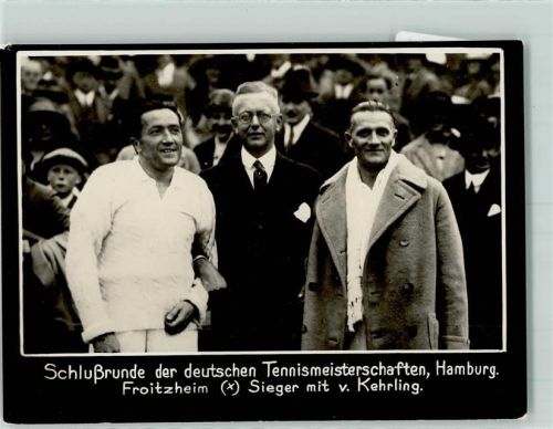 Hamburg 1929 Froitzheim Sieger mit Kehrling