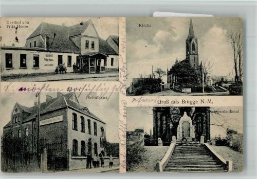 Kerstenbrügge-Späning Kriegerdenkmal Gasthaus Heese Schulhaus Kirche