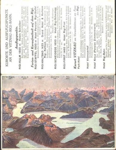 Vitznau Vitznau Rigi Bahn Fahrplan 1913