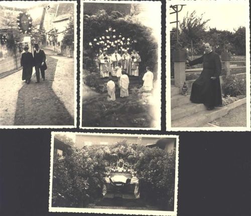 68000 Colmar Kolmar (Elsass) Foto AK Kirchliche Prozession 1942 Lot mit 4 St