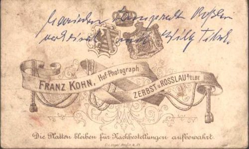 Zerbst Photograph Franz Kohn
