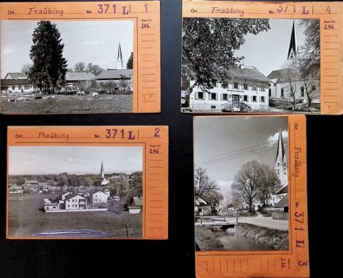Traubing Lot mit 4 AK Musterkarten Original aus Metzarchiv Bestellvorgänge und Auflagenzahlen
