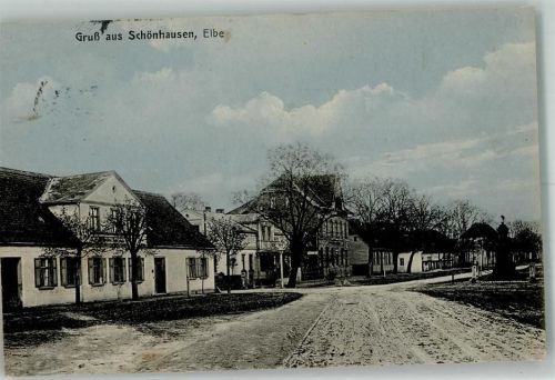 Schönhausen 1916 Dorfstraße Denkmal