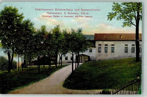 01848 O8352 Hohnstein 1911 - Schützenhaus Gr. Ballsaal