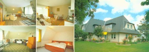 Sankt Peter-Ording Haus Sonnenwinkel Innen- und Aussenansicht Klappkarte