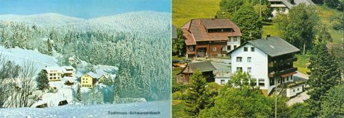 Todtmoos Gasthaus Pension Sternen Klappkarte Winter Schwarzenbach