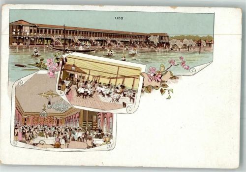 Venezia Schwimmbad Gasthaus Lido Ort handschriftlich