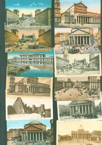 Roma Lot mit 21 AK Strassenbahn