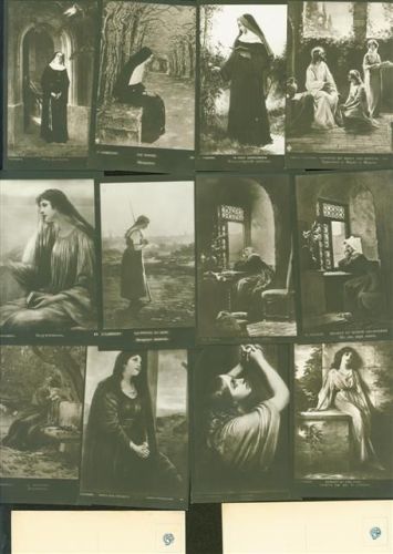 Lot mit 22 AK aus einer Serie Religion u.s.w.