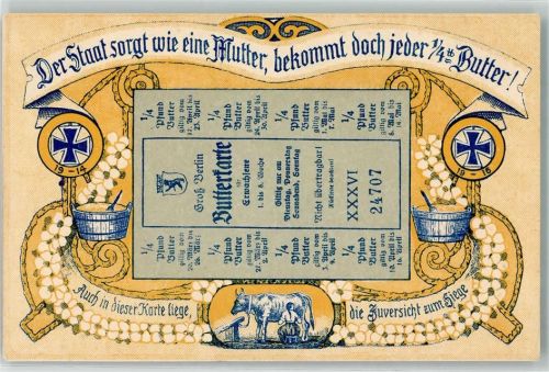 1916 Butterkarte
