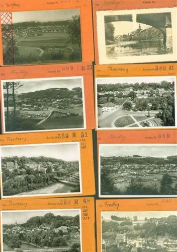 83308 W8223 Trostberg Lot mit 23 Musterkarten Original aus dem Metzverlag Bestellvorgänge Auflagenzahlen