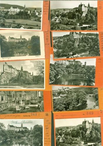 Sigmaringen Lot mit 37 Fotos Musterkarten Original aus Metz Archiv Bestellvorgänge Auflagenzahlen