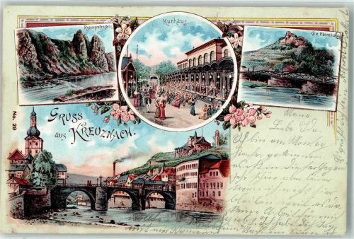Bad Kreuznach Rheingrafenstein Kurhaus Ebernburg Nahebrücke