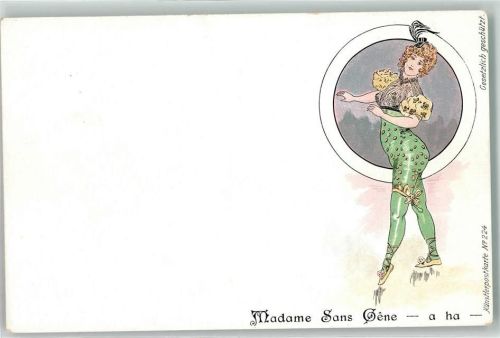 1900 Madame Sans Gene - a ha Tänzerin Erotik AK
