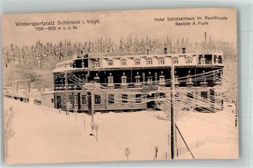 Schöneck 1921 Hotel Schützenhaus Winter