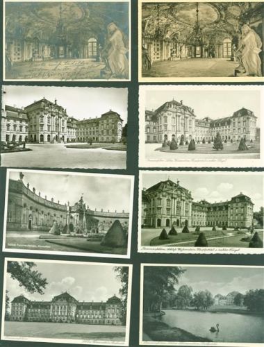 Pommersfelden Lot mit 16 AK und 2 Fotos Schloss Weißenstein Original aus dem Archiv des Metzverlages einige mehrfach