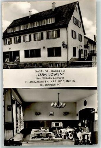 Hildrizhausen Gasthaus Bäckerei zum Löwen Gastraum
