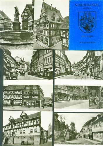 Nordhausen Lot mit 28 AK 2x14 Stadtansichten im Originalumschlag Serie