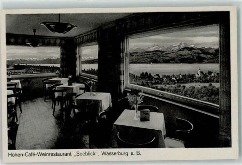 Wasserburg Höhen-Cafe Seeblick Gaststube Bodensee