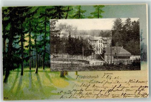 Friedrichsruh 1902 Schloß Friedrichsruh