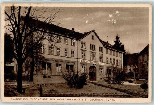 St. Georgen Ev. Gemeindehaus Wohlfartskarte