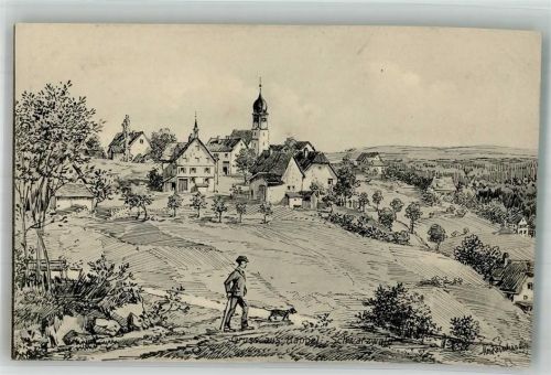 Kappel St. Gallus-Kirche Dackel signiert