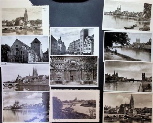 Regensburg Lot mit 21 AK Originale aus dem Archiv des Metzverlages wenige mehrfach