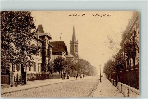 Höchst 1919 Feldberg Straße Kirche