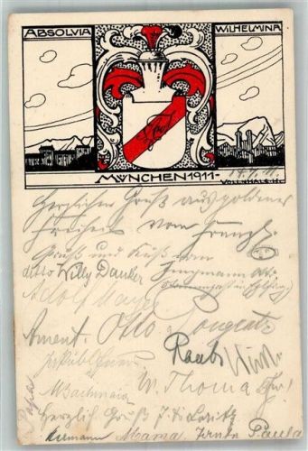 München 1911 Absolvia Wilhelmina