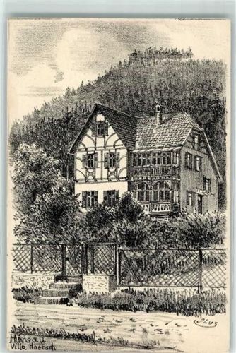 Hirsau 1918 Villa Hoetsch sig Oluz