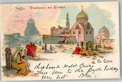 Kairo 1903 Tracht Friedhof Tombeaux des Calies