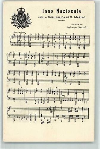 San Marino Nationalhymne Federico Consolo Wappen