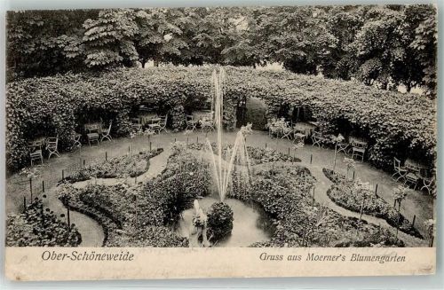Oberschöneweide 1909 Moerner`s Blumengarten