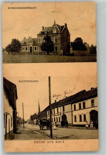 Esch 1913 Hauptstrasse Bürgermeisteramt