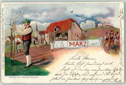 1900 März Verlag Robert Martin - Landwirtschaft AK