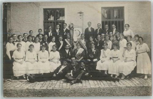 Regensburg Gruppenfoto Ort lt. Stempel
