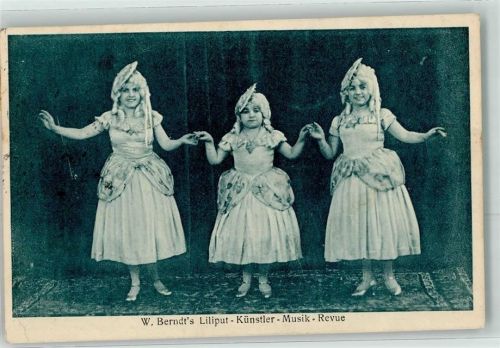 1930 W. Berndts Liliput Künstler-Musik Revue AK