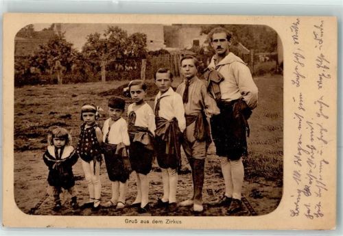 1922 Gruß aus dem Zirkus Familie AK